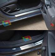 FORD FOCUS 2011+ PEDANE BATTITACCO LOOK ACCIAIO INOX FINITURA CROMATA