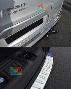 Ford Transit Custom 2012+ PIASTRA CROMATA SPORTELLO PARAURTI POSTERIORE