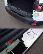 JEEP Renegade 2015+ PIASTRA SPORTELLO PARAURTI POSTERIORE CROMATA