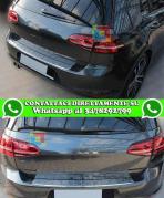 VW GOLF 7 MK7 5 PORTE 2012+ PIASTRA CROMATA SPORTELLO PARAURTI POSTERIORE