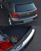VW POLO 6R 2009+ PIASTRA CROMATA SPORTELLO PARAURTI POSTERIORE