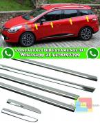 RENAULT CLIO GRANDTOUR 2013+ CORNICE FINESTRINI FINITURA CROMATA ACCIAIO INOX