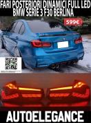 BMW SERIE 3 F30 BERLINA 2011-2018 FARI POSTERIORI LIGHTBAR FULL LED FRECCIA DINAMICA M3
