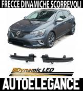 RENAULT MEGANE 4 2015-2019 FRECCE SPECCHI NERA FUME  A LED DINAMICHE
