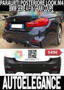 BMW SERIE 4 F36 GRAN COUPE 2013+ PARAURTI POSTERIORE DESIGN M4 ABS