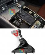AUDI A3 8V 2012+ POMELLO CAMBIO AUTOMATICO CUOIO CON FINITURA CROMATA