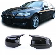 BMW SERIE 5 F10 F11 2009-2013 CALOTTE COPRI SPECCHI LOOK M NERO LUCIDO