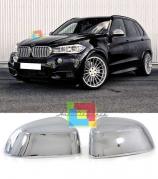 BMW X5 F15 2012+ CALOTTE ADESIVE COPRI SPECCHI CROMATE LOOK SPORTIVO