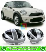 MINI R55 R56 R57 R58 R59 R60 CALOTTE COPRI SPECCHI BANDIERA INGHILTERRA ADESIVE 3M