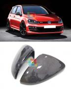 VW GOLF 7 2012+ CALOTTE COPRI SPECCHI IN CARBONIO LOOK SPORTIVO