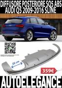 AUDI Q5 2008-2016 DIFFUSORE POSTERIORE SOTTO PARAURTI LOOK SQ5