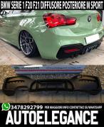 BMW SERIE 1 F20 F21 2015+ LCI DIFFUSORE POSTERIORE SOTTO PARAURTI DESIGN M PERFORMANCE