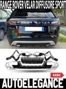 RANGE ROVER VELAR 2016+ DIFFUSORE POSTERIORE CON TERMINALI DI SCARICO SATINATO