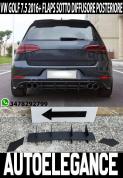 VW GOLF 7.5 VII 2017-2020 FLAPS DIFFUSORE POSTERIORE SOTTO PARAURTI