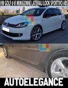 VW GOLF 6 2008-2012 5 PORTE MINIGONNE LATERALI SOTTO PORTA LOOK GTI