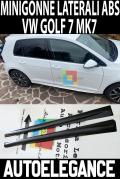 VW GOLF 7 VII 2012+ MINIGONNE LATERALI SOTTO PORTA IN ABS