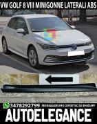 VW GOLF 8 VIII MINIGONNE LATERALI SOTTO PORTA LOOK SPORTIVO RLINE ABS