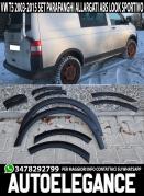 VW T5 TRANSPORTER 2003-2015 SPOILER PARAFANGHI ALLARGATI LOOK TUNING