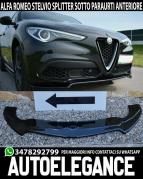 ALFA ROMEO STELVIO SPOILER SOTTO PARAURTI ANTERIORE LOOK SPORTIVO RS ABS SPLITTER NERO LUCIDO