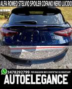 ALFA ROMEO STELVIO SPOILER POSTERIORE SUL COFANO NERO LUCIDO