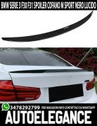 BMW SERIE 3 F30 BERLINA SPOILER POSTERIORE SUL COFANO LOOK M SPORT NERO LUCIDO