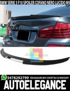 BMW SERIE 5 F10 BERLINA 2010-2017 SPOILER POSTERIORE SUL COFANO LOOK M5 NERO LUCIDO