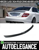 MERCEDES CLASSE C W204 SPOILER POSTERIORE SUL COFANO LOOK AMG C63 NERO