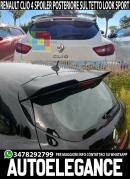 RENAULT CLIO 4 STANDARD 2012-2018 SPOILER POSTERIORE SUL TETTO LOOK SPORTIVO ABS