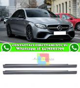 MERCEDES CLASSE E W213 2016+ MINIGONNE LATERALI SOTTO PORTA LOOK AMG