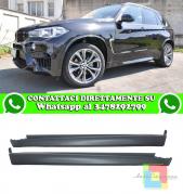 BMW X5 F15 2014+ MINIGONNE LATERALI SOTTO PORTA ABS LOOK X5M