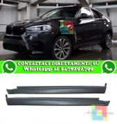 BMW X6 F16 2015+ MINIGONNE LATERALI SOTTO PORTA ABS LOOK X6M