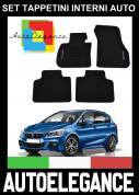BMW SERIE 2 F45 2016+ SET TAPPETINI IN VELLUTO DI ALTA QUALITA  SPECIFICO