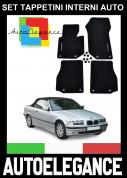 BMW SERIE 3 CABRIO E36 1993-2000 SET TAPPETINI IN VELLUTO DI ALTA QUALITA  SPECIFICO