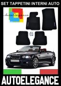 BMW SERIE 3 M3 E46 CABRIO 2001-2007 SET TAPPETINI IN VELLUTO DI ALTA QUALITA  SPECIFICO
