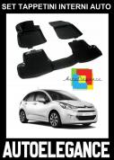 CITROEN C3 II 2009-2013 SET TAPPETINI IN GOMMA DI ALTA QUALITA  SPECIFICO