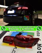 AUDI A3 8P SPORTBACK 2004-2008 FARI POSTERIORI LIGHTBAR FULL LED ROSSO FUME