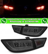 RENAULT CLIO IV 2012-2016 FARI POSTERIORI SILVER LIGHTBAR FULL LED