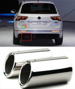 VW TIGUAN 2016+ TERMINALI DI SCARICO ACCIAIO INOX LOOK RLINE