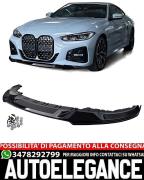 SPLITTER ANTERIORE ADATTO PER BMW SERIE 4 G26 GRAN COUPE' LOOK NERO LUCIDO
