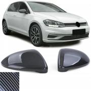 Calotte retrovisori in carbonio di ricambio adatte per VW Golf 7 VII berlina dal