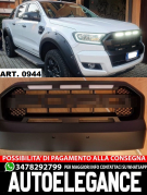 GRIGLIA ADATTA PER FORD RANGER T6 2015-2018 NERO OPACA + LED