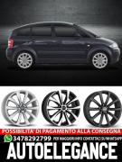 CERCHI CERCHIO IN LEGA 16" Adatto per AUDI A2 MAK WOLF NERO, SILVER, NERO LUCIDO