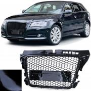 Gitter Heizkörper Sport A Nest Waben Schwarz Glänzend Ohne Emblem für Audi A3 8P