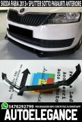 SKODA FABIA III 2013+ SPLITTER DE PARE-CHOC AVANT LOOK NOIR BRILLANT RS - 3P -