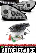 FARI ALLO XENO DRL CROMATI ADATTO PER MERCEDES R171 SLK 04-11