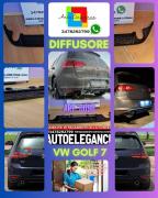 DIFFUSORE ADATTO PER VW GOLF 7 2012-2016 LOOK GTI NERO LUCIDO DESIGN SPORTIVO