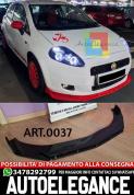SPLITTER ANTERIORE ADATTO PER FIAT GRANDE PUNTO LOOK NERO LUCIDO DESIGN SPORTIVO