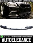 Splitter Unten Stoßstange Vorne BMW Serie 5 F10 F11 Matte Black M Sport