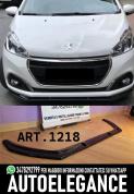 SPLITTER ADAPTÉ À PEUGEOT 208 LOOK SPORTIF NOIR BRILLANT