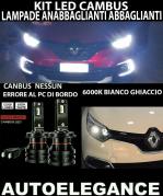 Set LED Leuchten Fernlichter & Abblendlicht Für Renault Captur 2013